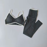 2pcs Women's Set Sports Impact Yoga High Waisted Leggings Gym Fitness Cycling Elastic Sports Yoga Bra Top Pants Suit Clothing - flohmarkt-deutschland.shop