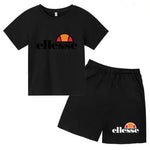 3-12 ans, garçons, filles, tout-petits, manches courtes + shorts,Vêtem imprimé lettres, ensemble sportif décontracté deux pièces - flohmarkt-deutschland.shop