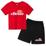 3-12 ans, garçons, filles, tout-petits, manches courtes + shorts,Vêtem imprimé lettres, ensemble sportif décontracté deux pièces - flohmarkt-deutschland.shop