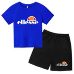 3-12 ans, garçons, filles, tout-petits, manches courtes + shorts,Vêtem imprimé lettres, ensemble sportif décontracté deux pièces - flohmarkt-deutschland.shop