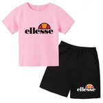 3-12 ans, garçons, filles, tout-petits, manches courtes + shorts,Vêtem imprimé lettres, ensemble sportif décontracté deux pièces - flohmarkt-deutschland.shop