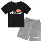 3-12 ans, garçons, filles, tout-petits, manches courtes + shorts,Vêtem imprimé lettres, ensemble sportif décontracté deux pièces - flohmarkt-deutschland.shop