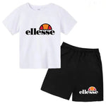 3-12 ans, garçons, filles, tout-petits, manches courtes + shorts,Vêtem imprimé lettres, ensemble sportif décontracté deux pièces - flohmarkt-deutschland.shop