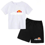 3-12 ans, garçons, filles, tout-petits, manches courtes + shorts,Vêtem imprimé lettres, ensemble sportif décontracté deux pièces - flohmarkt-deutschland.shop