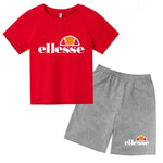 3-12 ans, garçons, filles, tout-petits, manches courtes + shorts,Vêtem imprimé lettres, ensemble sportif décontracté deux pièces - flohmarkt-deutschland.shop