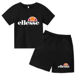 3-12 ans, garçons, filles, tout-petits, manches courtes + shorts,Vêtem imprimé lettres, ensemble sportif décontracté deux pièces - flohmarkt-deutschland.shop