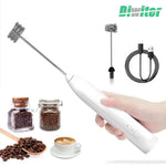 3-Gang-Küchenartikel, USB-Aufladung, elektrischer Schneebesen, Mini-Mixer, Küchenzubehör, Mixer, Haushalts-Gadgets, Doppelkopfstange - flohmarkt-deutschland.shop