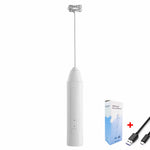 3-Gang-Küchenartikel, USB-Aufladung, elektrischer Schneebesen, Mini-Mixer, Küchenzubehör, Mixer, Haushalts-Gadgets, Doppelkopfstange - flohmarkt-deutschland.shop