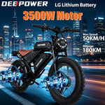3000W Dual-Motor 48V60 Fahrrad All-Terrain Mountain E-Bike mit breiten Reifen für Erwachsene, geeignet für Schnee und Wüsten, Elektrofahrrad für Erwachsene - flohmarkt-deutschland.shop