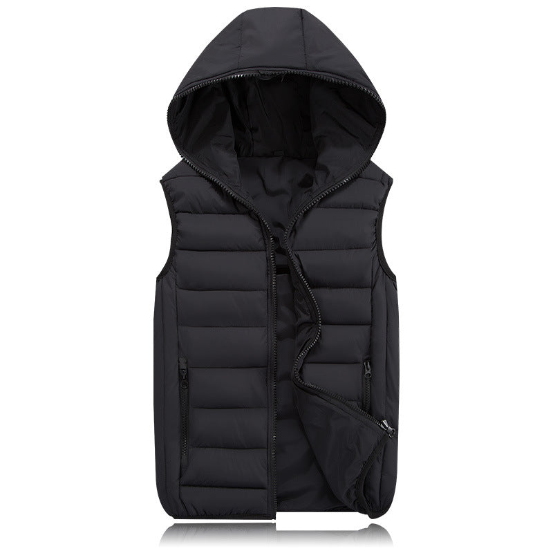 Korean Style Couple's Down Cotton Vest for Fall/Winter