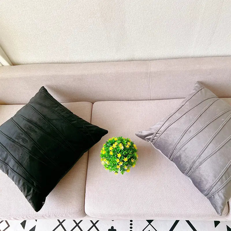 Velvet Throw Pillow Case for Living Room & Office (1pc)
