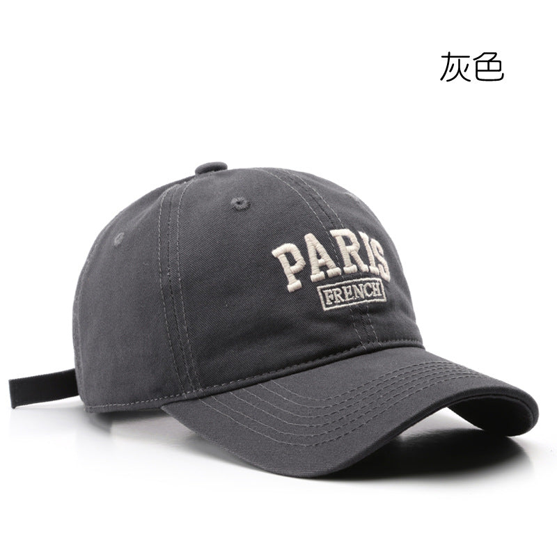 Japanese and Korean Style Spring Autumn Embroidered Cap