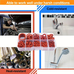 351pcs silicone O-ring set, 10 sizes, oil and heat resistant, suitable for cars and pipelines - flohmarkt-deutschland.shop