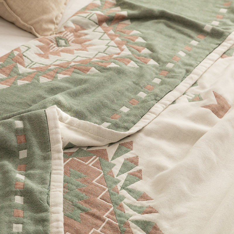 New Cotton Four-Layer Gauze Blanket for Summer Use