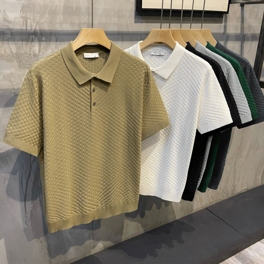 Men's Slim Fit Polo Shirt - Trendy Summer Tee 2023