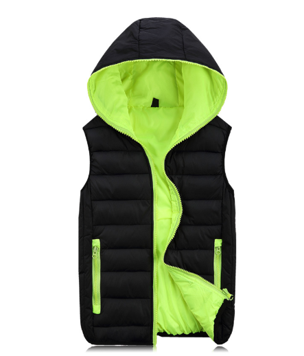 Korean Style Couple's Down Cotton Vest for Fall/Winter