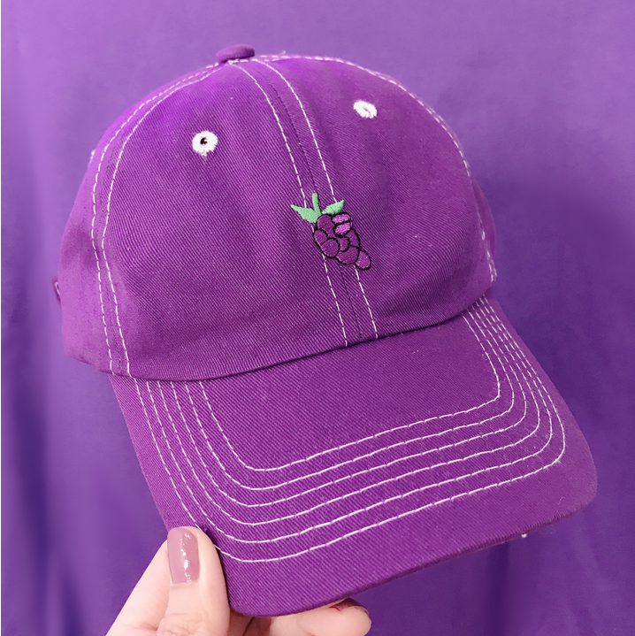 Embroidered Fruit Cap - Japanese and American Style