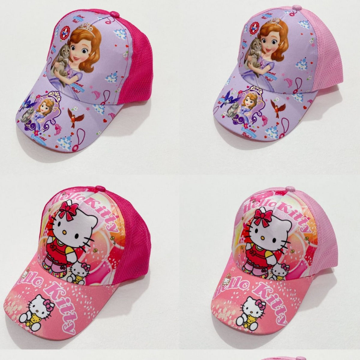 Cartoon Princess Baseball Cap for Kids (Spring/Summer)