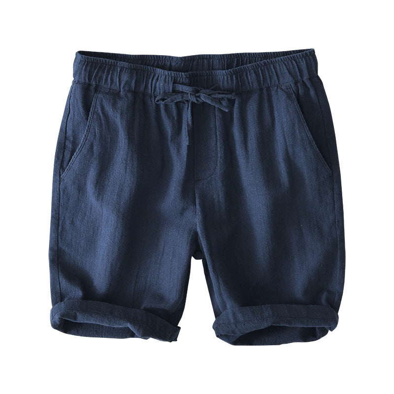Men's Casual Loose Cotton Linen Shorts for Summer