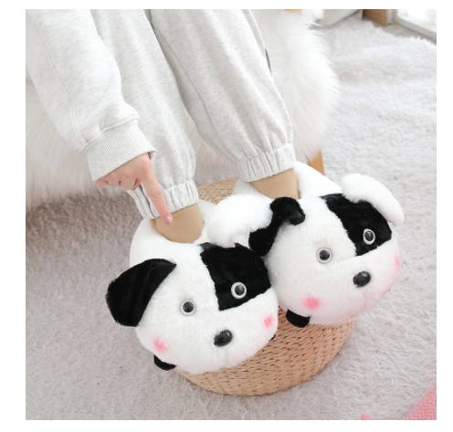 Winter Warm Plush Cotton Slippers for Students