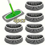 4 Reusable Mop Pads with High Water Absorption and Ultra-fine Fiber Cleaning Pads That Can Firmly Adhere To Most Standard Mops - flohmarkt-deutschland.shop