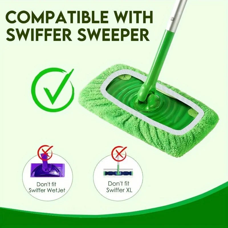 4 Reusable Mop Pads with High Water Absorption and Ultra-fine Fiber Cleaning Pads That Can Firmly Adhere To Most Standard Mops - flohmarkt-deutschland.shop