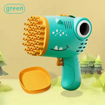40 Hole Dinosaur Bubble Handheld Bubble Machine, Electric Bubble Gun Outdoor Wedding Party Toy(without Bubble Water) - flohmarkt-deutschland.shop