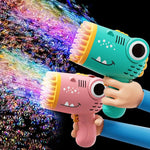 40 Hole Dinosaur Bubble Handheld Bubble Machine, Electric Bubble Gun Outdoor Wedding Party Toy(without Bubble Water) - flohmarkt-deutschland.shop