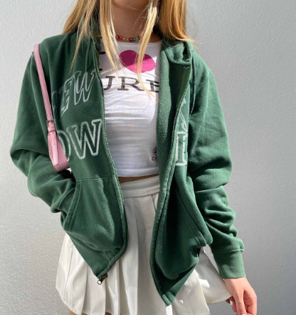 Printed Casual Hoodie Baseball Uniform for Fall/Winter