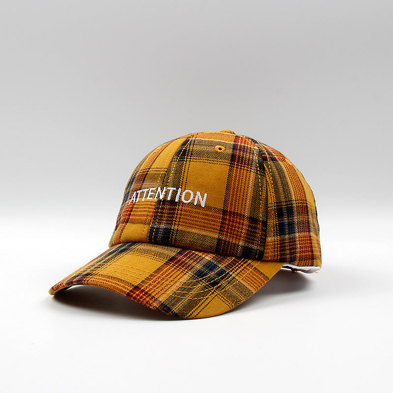 Korean Style Embroidered Letter Baseball Cap (Retro)