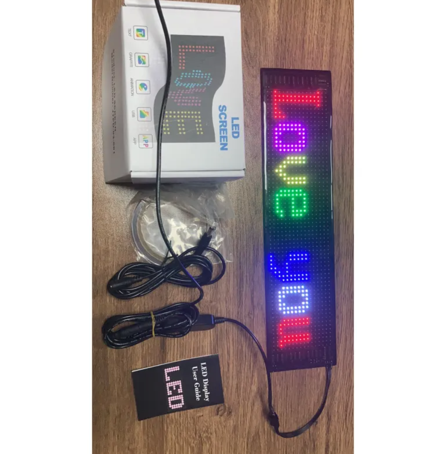 Flexible Wireless LED Car Display Screen