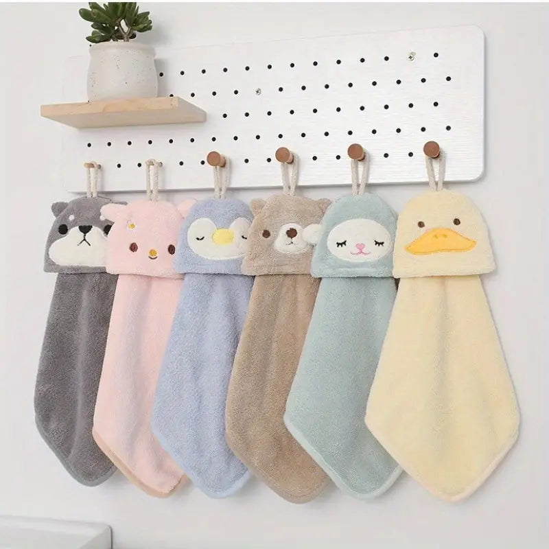 Cartoon Animal Fingertip Towel for Kids (1pc)