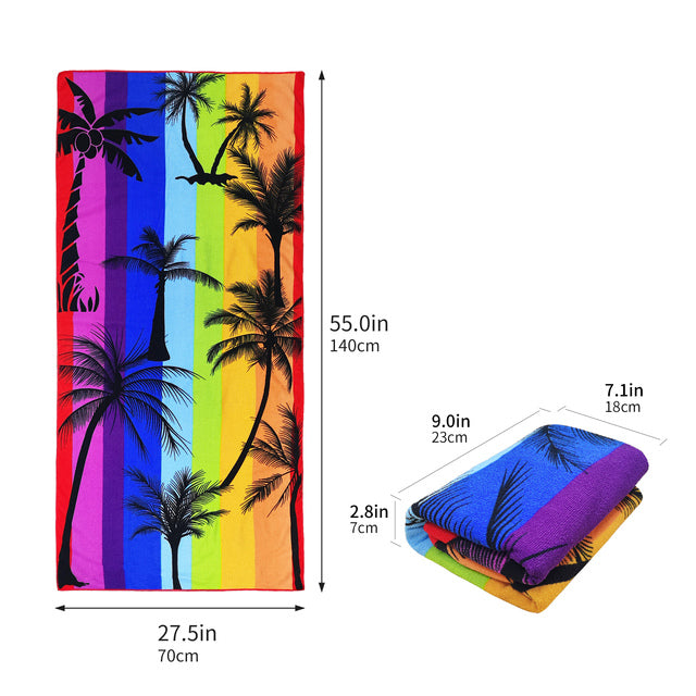 Quick-Drying Microfiber Beach Towel for Yoga & Travel