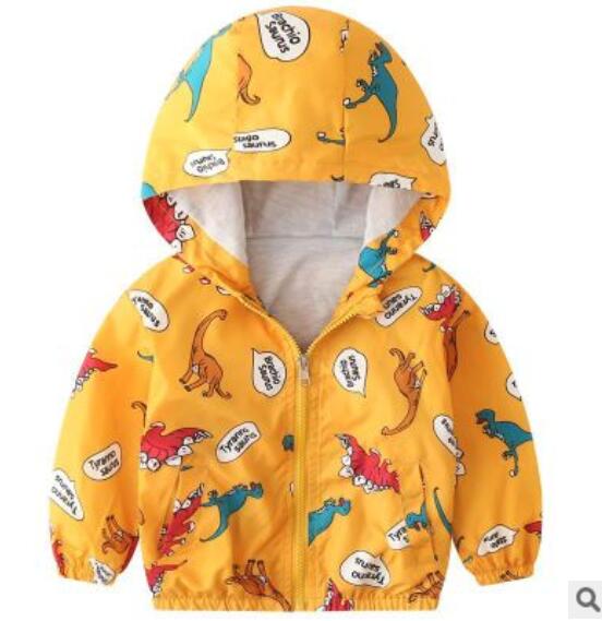 Boys' Casual Hooded Windbreaker Jacket for Spring/Fall