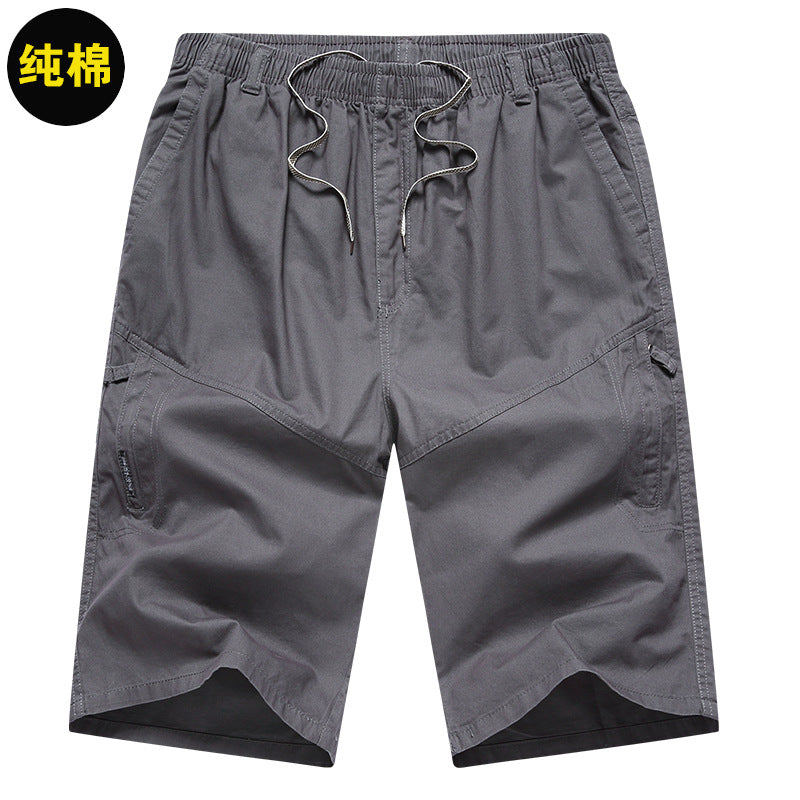 Men's Summer Thin Cotton Cargo Shorts (Loose Fit)