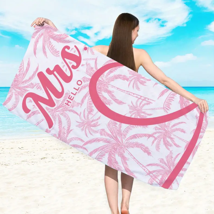 Coco Lovers Microfiber Printed Beach Towel (1 Piece)