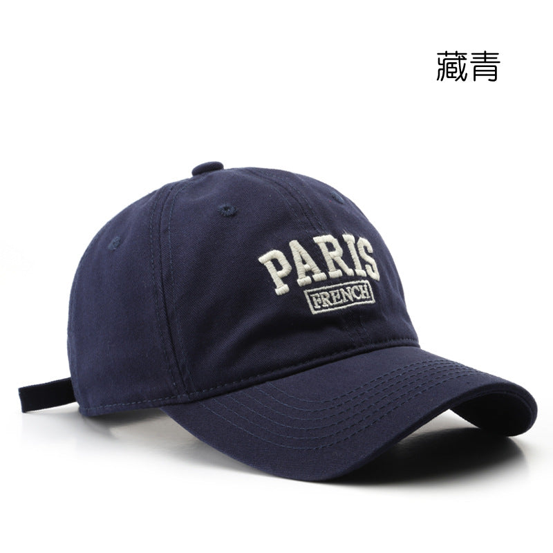 Japanese and Korean Style Spring Autumn Embroidered Cap