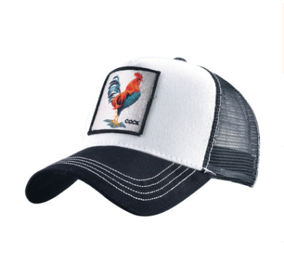 Embroidered Animal Rooster Baseball Cap - Hip Hop Style
