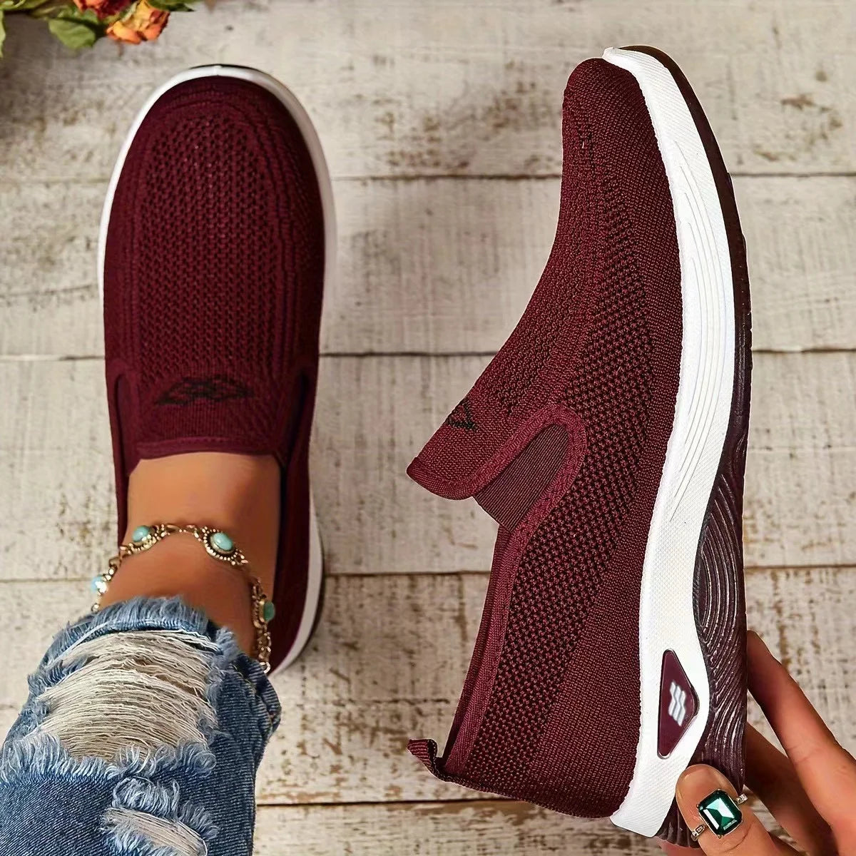 Women's shoes, 2026 summer casual, convenient and comfortable, fashionable single-color casual work shoes