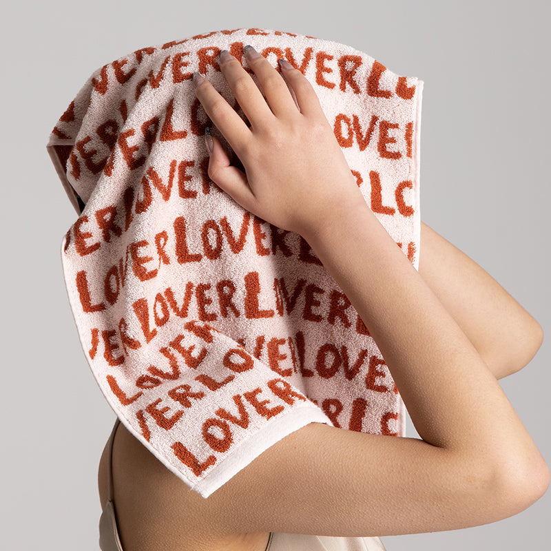 Love Letters Cotton Towel - Soft, Absorbent Beach Towel