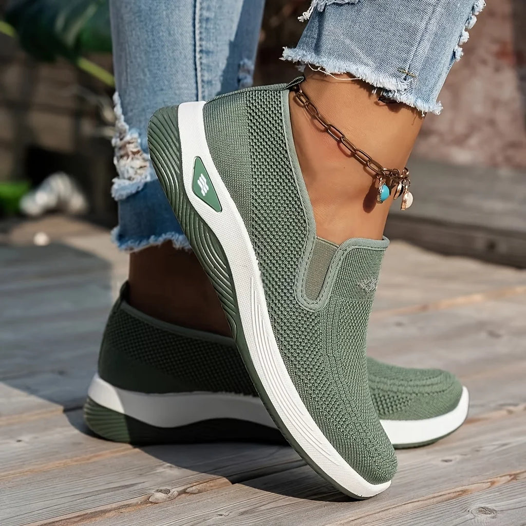 Women's shoes, 2026 summer casual, convenient and comfortable, fashionable single-color casual work shoes