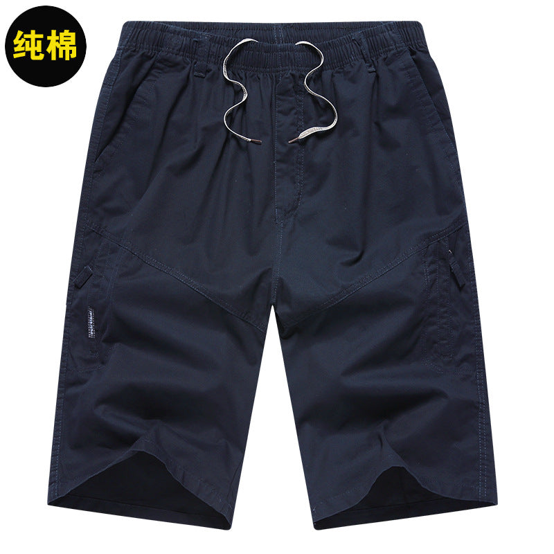 Men's Summer Thin Cotton Cargo Shorts (Loose Fit)
