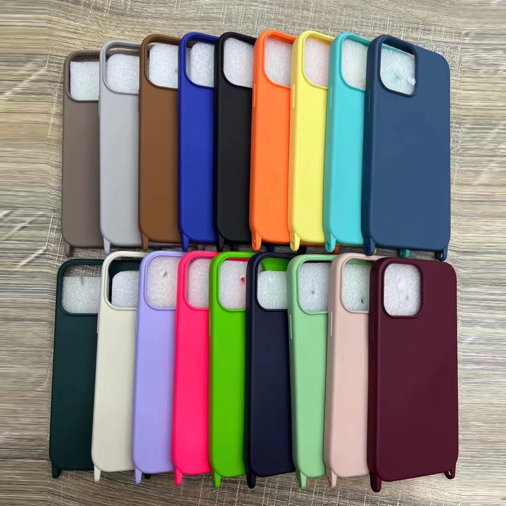 Soft Shell Lined Phone Case with Lanyard Attachment