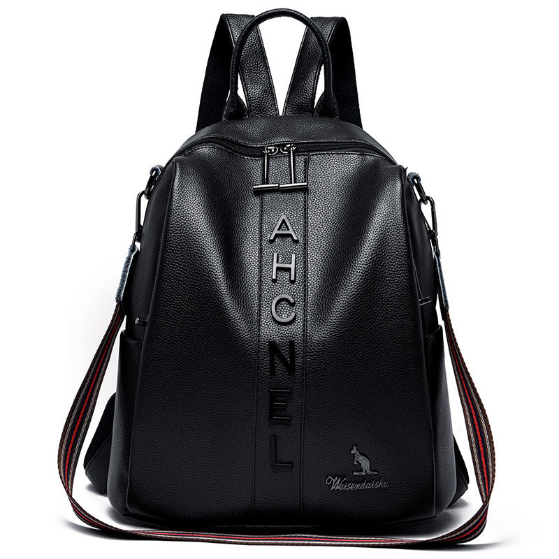 Fashion Women's Casual Large Capacity Leather Backpack