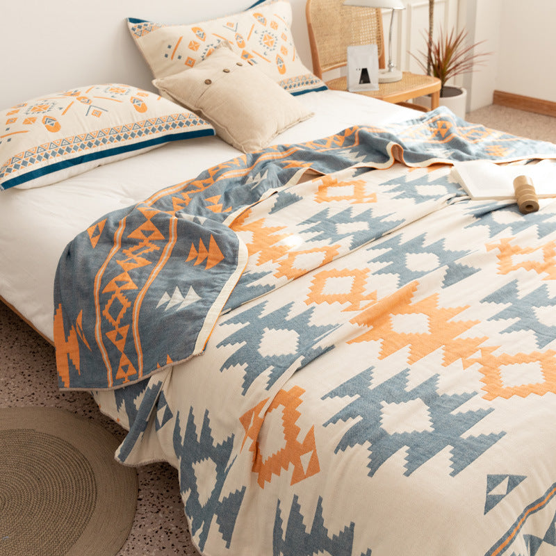 New Cotton Four-Layer Gauze Blanket for Summer Use