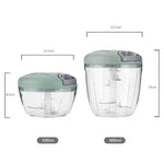 500/900ML Manual Meat Mincer Garlic Chopper Rotate Garlic Press Crusher Vegetable Onion Cutter Kitchen Cooking Accessories - flohmarkt-deutschland.shop