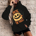 Women's 3D Printed Pumpkin Halloween Casual Hoodie