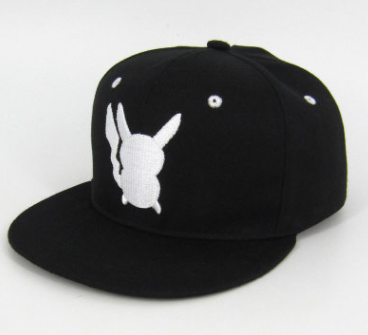 Flat Brim Hat, Hip Hop Cap, Pikachu Sun Hat
