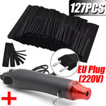 530/328/127pcs Heat Shrink Tube 2:1 Shrinkable Wire Shrinking Wrap Tubing Wire Connect Cover Protection with 300W Hot Air Gun - flohmarkt-deutschland.shop