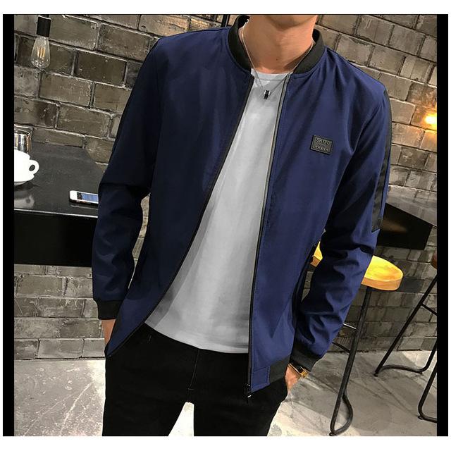 Men's Spring Autumn Jacket, Stylish Baseball Bomber